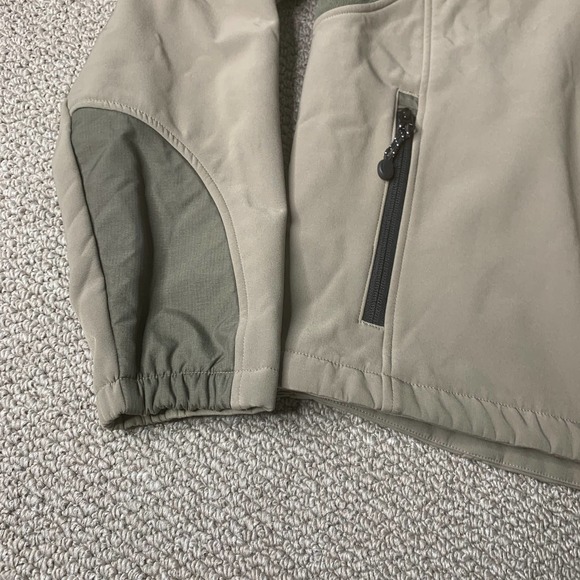 Black Diamond Mens Jacket Medium Beige Green Softshell Full Zip Pockets Outdoors - Picture 4 of 10